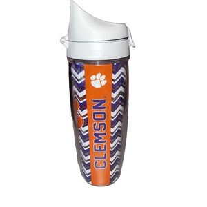 Clemson Tigers Tervis 24 ounce water bottle Chevron design